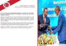 Dawladda Turkiga ayaa meesha ka saartay in heshiiskii ay la gashay kooxda Xasan sheekh.