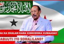 Jabuuti iyada nugul oo berri ayaa Hargeysa la keeni karaa Jahbadihii Jabuuti…” Cabdiraxman Cadami
