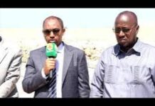 BERBERA Wasiirka iyo Wasiir ku xigeenka wasarada kaluumaysiga oo dhagax dhigay dhisme cusub