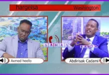 Dawladda Maraykanka Way Ka Go’antahay Ictiraafka Somaliland,Xasan Sheekhna Wuu.”Cabdirisaaq Caddami